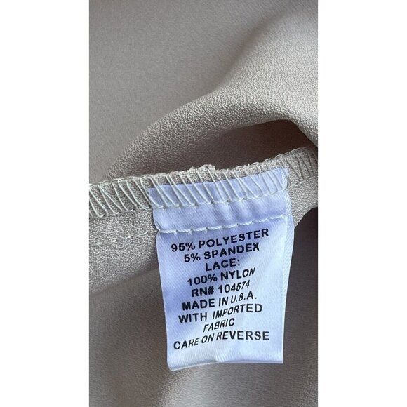 The Vanity Room Womens Split Sleeve Lace Contrast Dress Size M - Picture 9 of 15